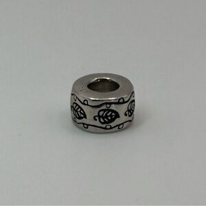 Vintage Danbury Mint Signed Leaf Scroll Spacer Charm